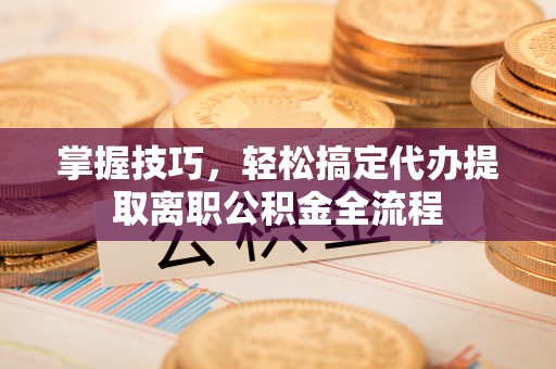 红河掌握技巧，轻松搞定代办提取离职公积金全流程